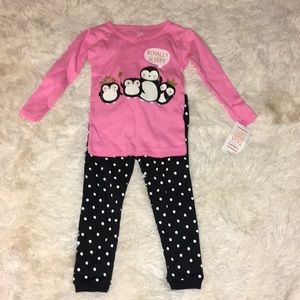 🆕 Carter’s Girls Penguin Pajamas